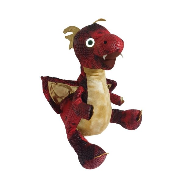 Hug Me Lite Up Red Dragon 21" Interactive Plush Soft Textured Stuffed Animal - Picture 2 of 8